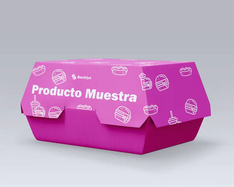 Backlyn: Contenedor para hamburguesa