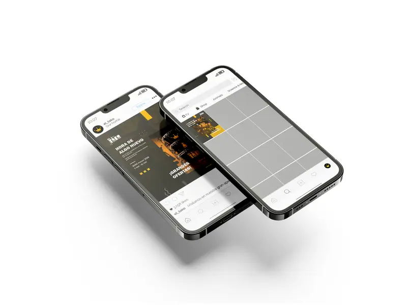 El Tako: Perfil de marca en celular