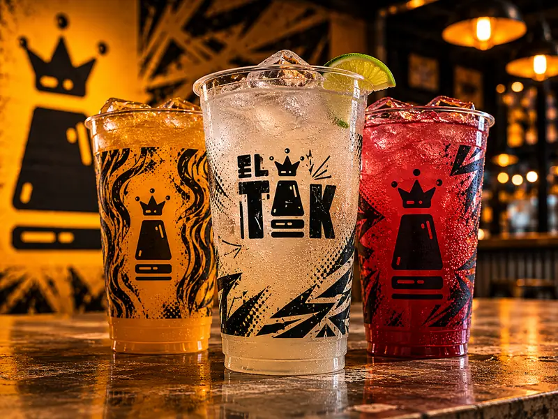 El Tako: Vasos con la identidad de marca